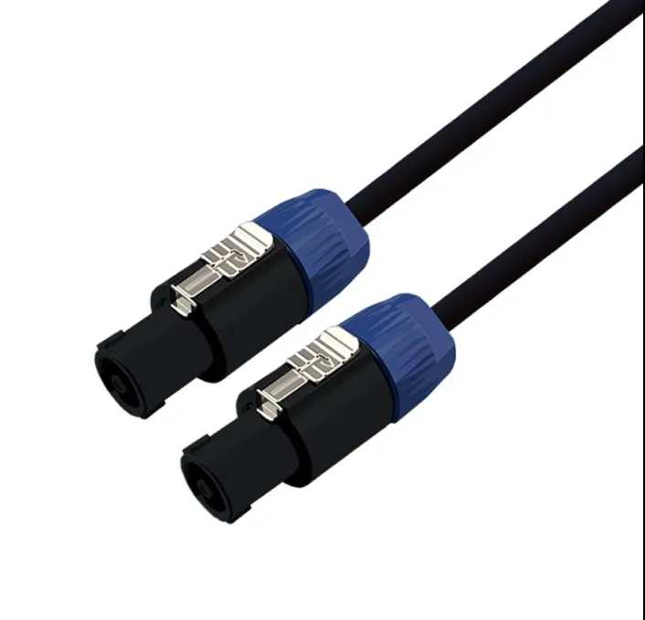 High Quality 14 Gauge Xlr speaker Power Cable stereo plug wire Nl4fc Speak DAP Audio Mikrofon Kabel schwarz