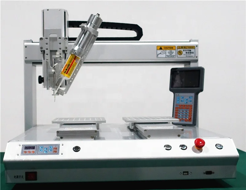 
Adhesive epoxy dispensing system equipment automatic glue applicator benchtop liquid dispenser robots for integrated circuits 