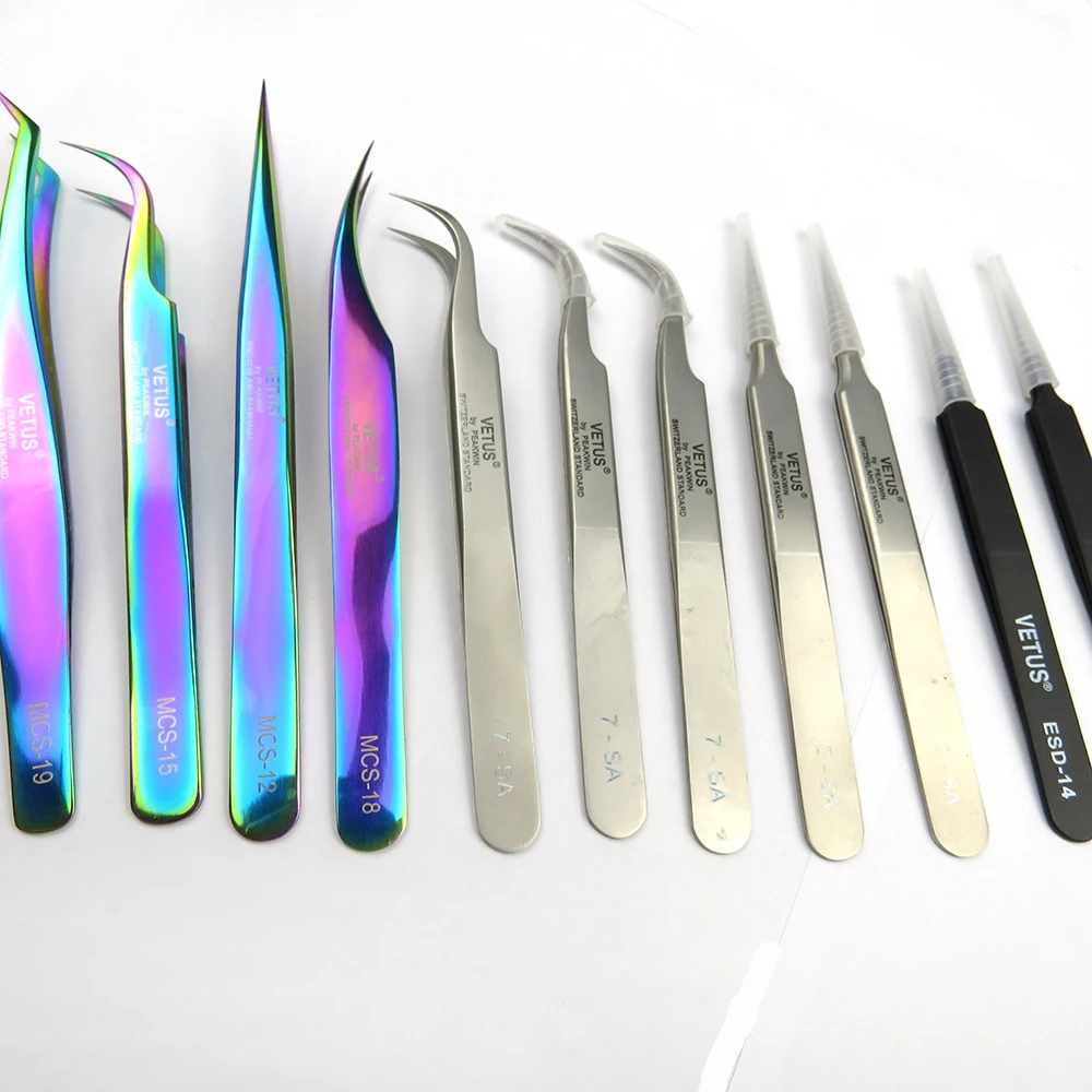 Popular Eyelash Extension Tweezer SA Series Stainless Steel Pointed