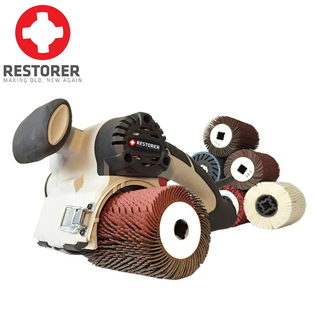 Surface condition tool burnishing polishing machine electric belt sander with Profile Sandpaper Flap Wheel 80g