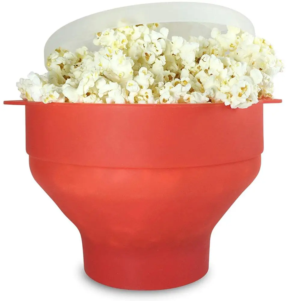 Микроволновый попкорн с крышкой, силиконовый попкорн, складная чаша