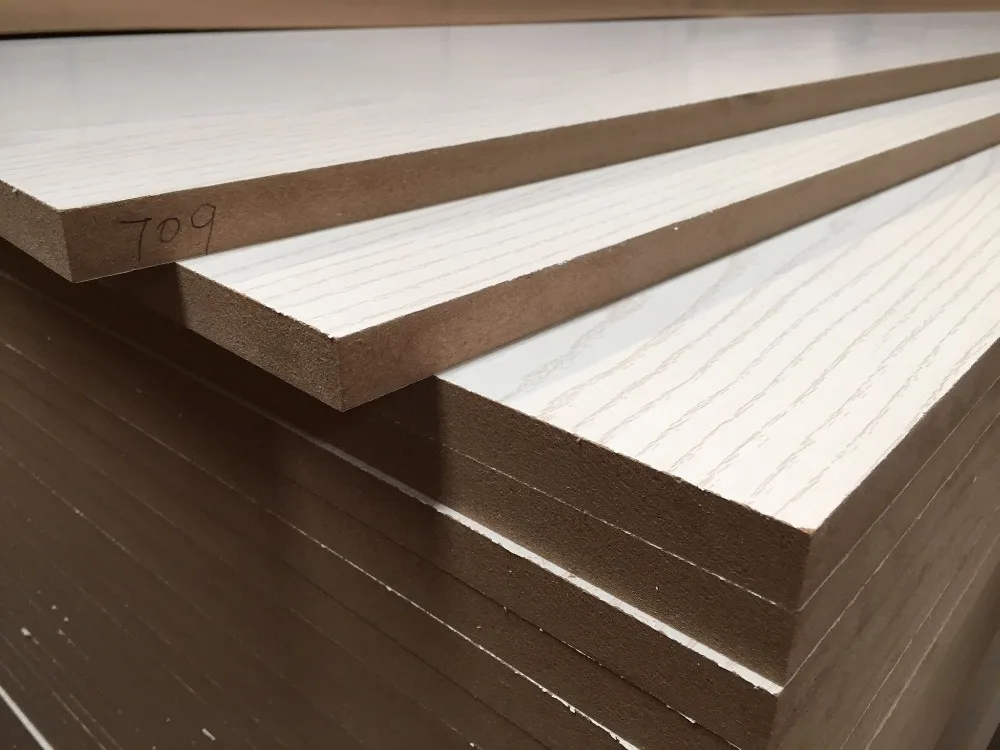 18mm thick mdf board/white laminated melamine mdf board/wood poster board laminate