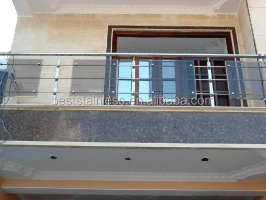Good price stainless steel handrail acrylic railing/ balustrade
