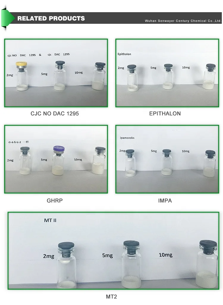 
Senwayer supply raw peptides box tesamorelin peptid CAS 901758-09-6, 804475-66-9 Polypeptides 2mg Tesamorelin 