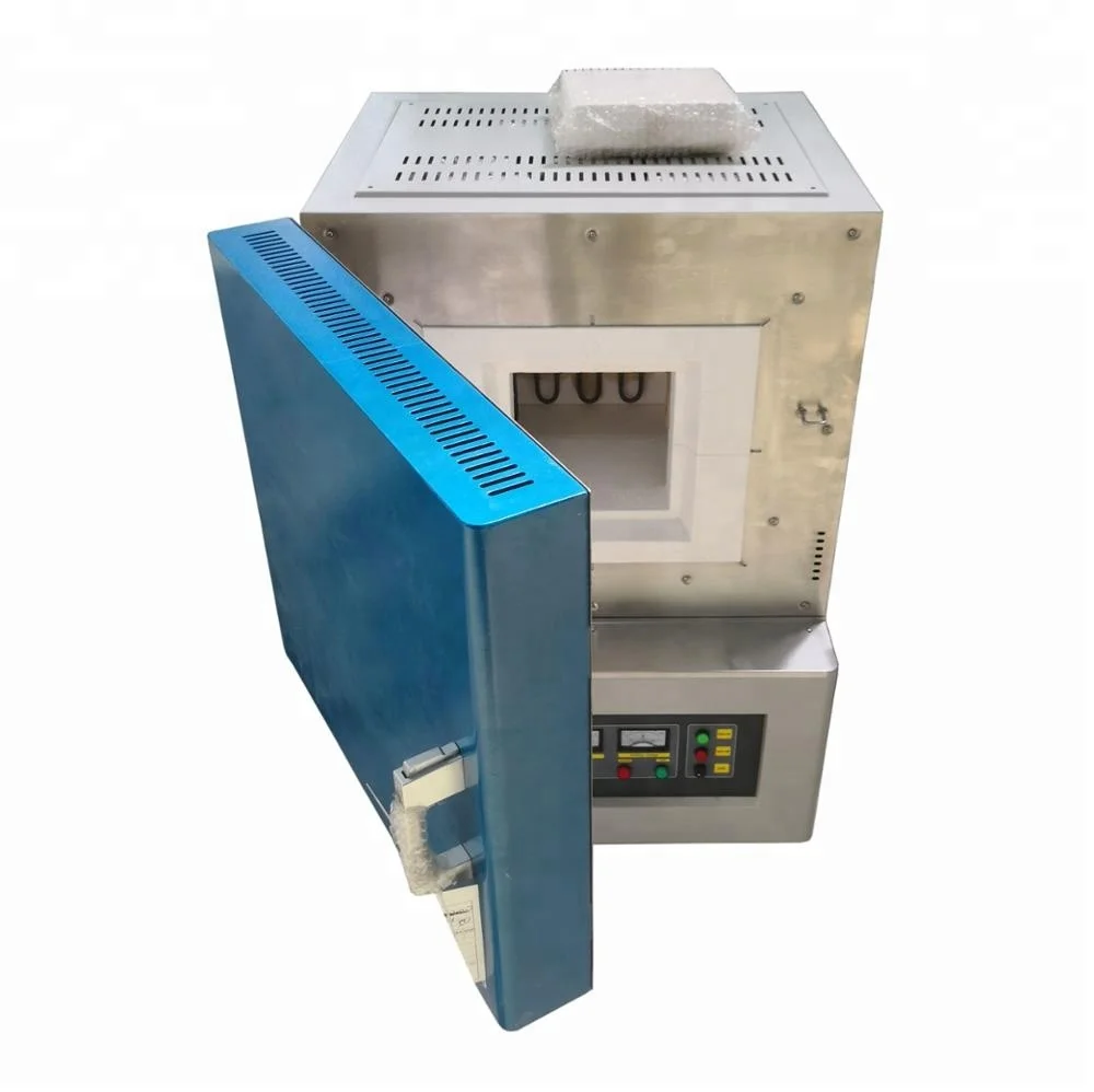 1400 degree box type muffle kiln, sintering ceramic kiln, heat treatment sintering pottery kiln