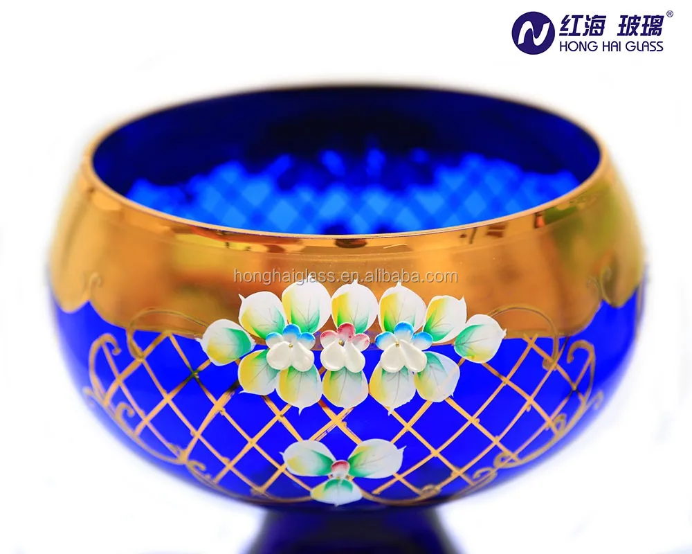 Silver Home Decor Glass Fruit Bowl Turkish Fruit Container Classic Dinnerware Bowls