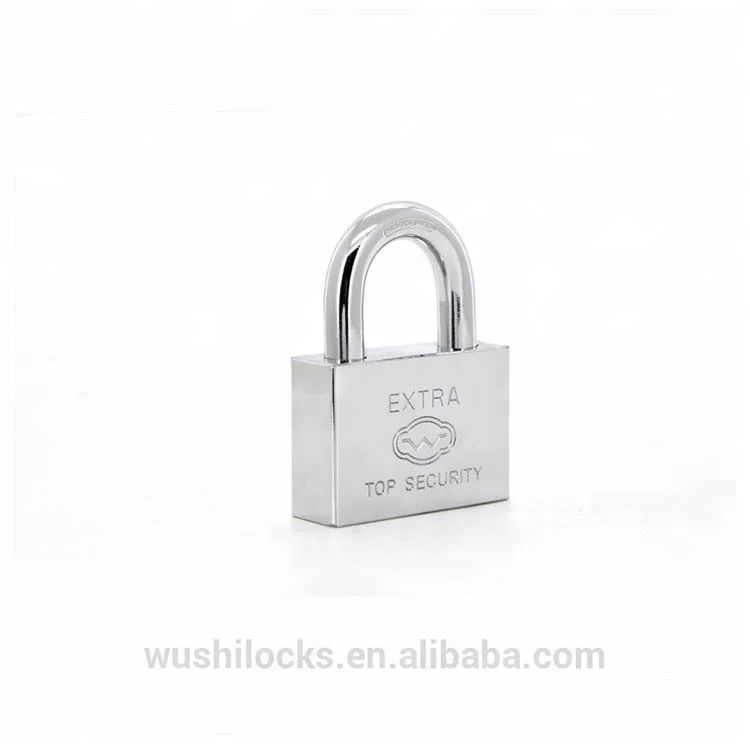 
High quality cheap warehouse furniture chrome plated van square type iron padlock 