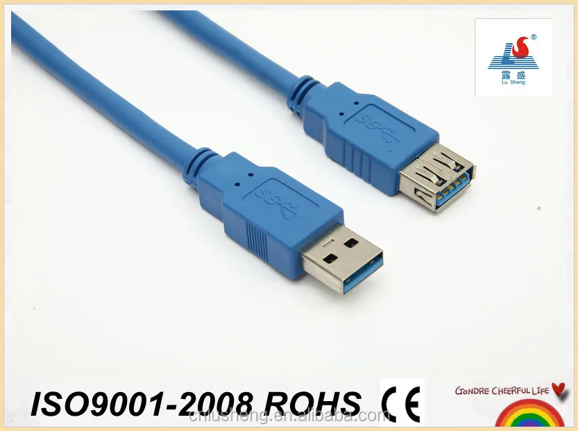 High speed 3.0 version USB extension cable AM TO AF FOC PVC material