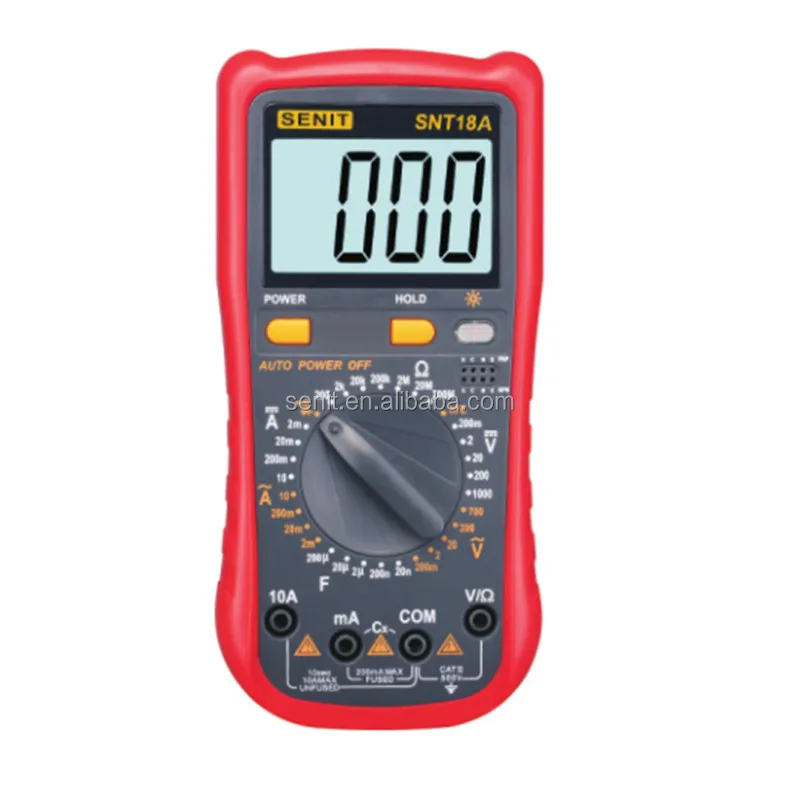 Digital Multimeter 1999 counts Electrical Meters SNT18A