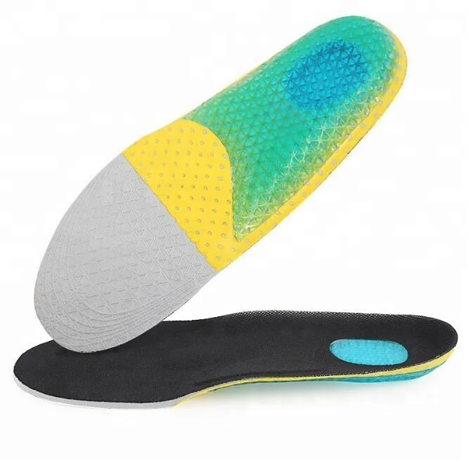 Hot Selling High Arch Orthotics Shock Absorption Plantar Fasciitis Feet Pain Relief Sports Insoles