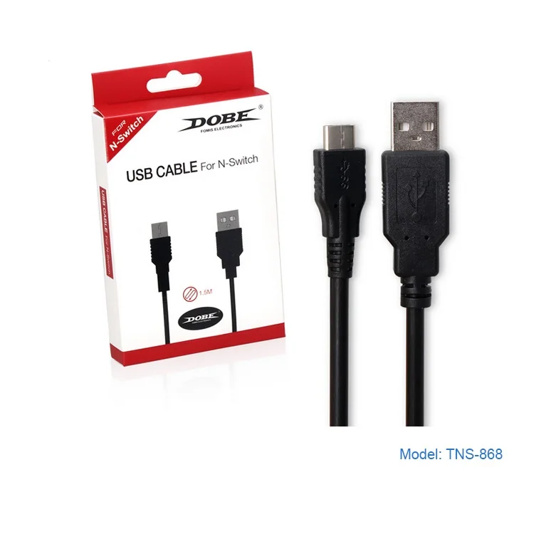 DOBE TNS 868 1.5M Black Quick Charge USB-TypeC Cable For Nintendo Switch Console