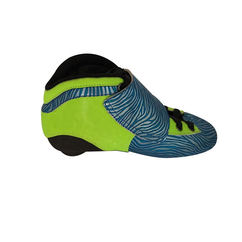 Professional adjustable outdoor carbon fiber leather roller inline skate upper boots for kids