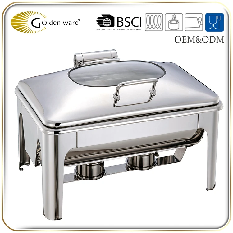 Golden Ware restaurant and hotel 9L Stainless Steel buffet chafing dish