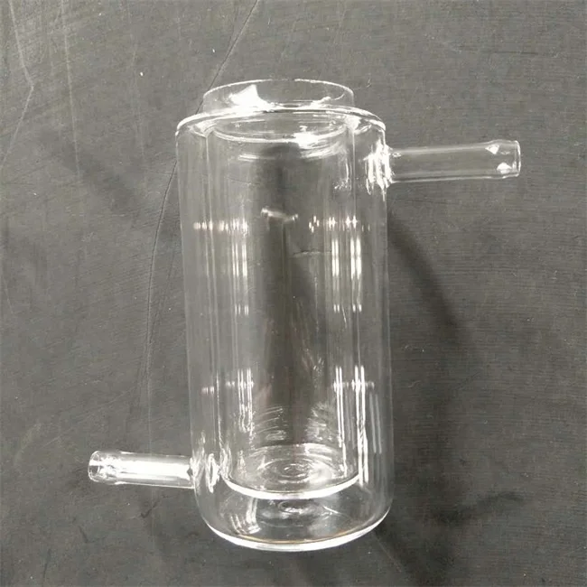 Quartz Glass Double Wall Jacketed Immersion Well Photochemical UV Photocatalytic Reactor