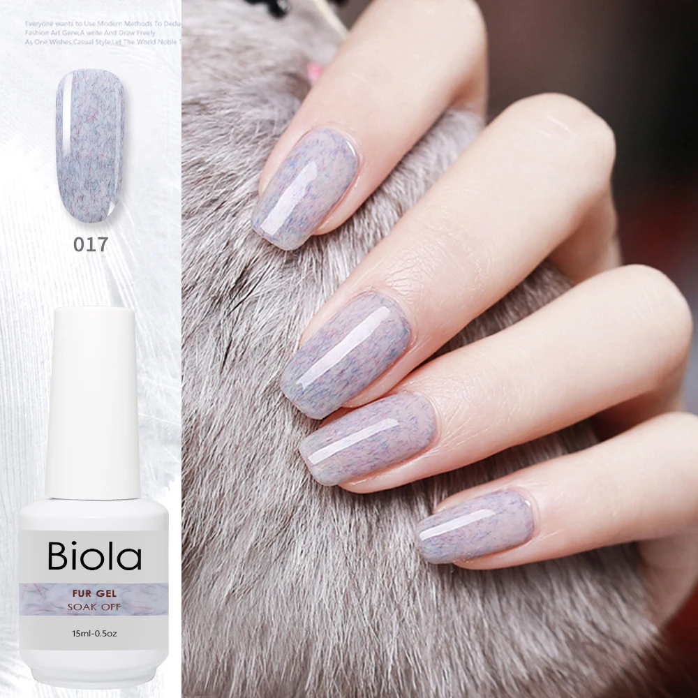 Long lasting soak off color gel fur effect gel polish in wholesale price