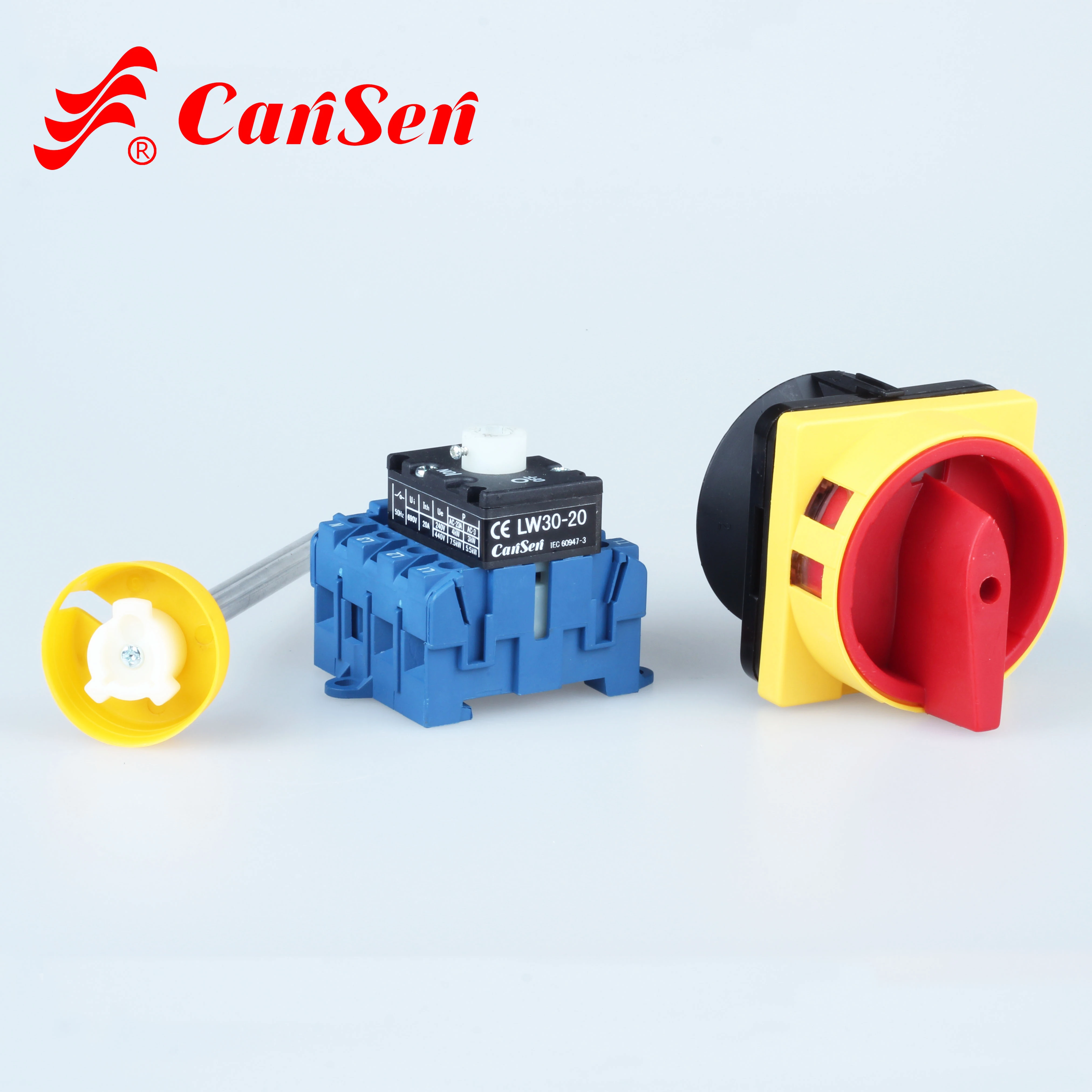 Cansen LW30-20 300040 Custom red yellow rotary switch