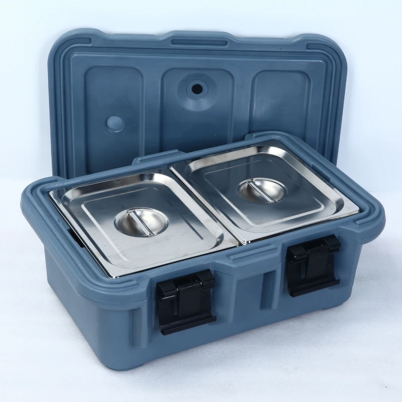 
Custom Food Dispenser Storage Container RotoThermal Plastic Lunch Hot Box With GN Food Pan . 