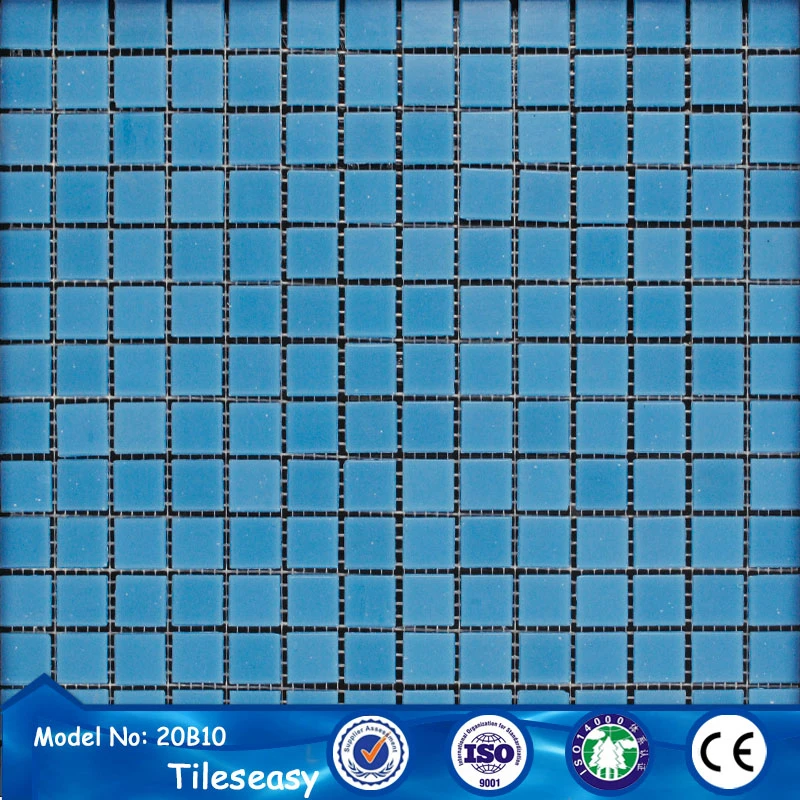 2015 new trend 25mm square glass brick tile swimming pool mosaic tiles