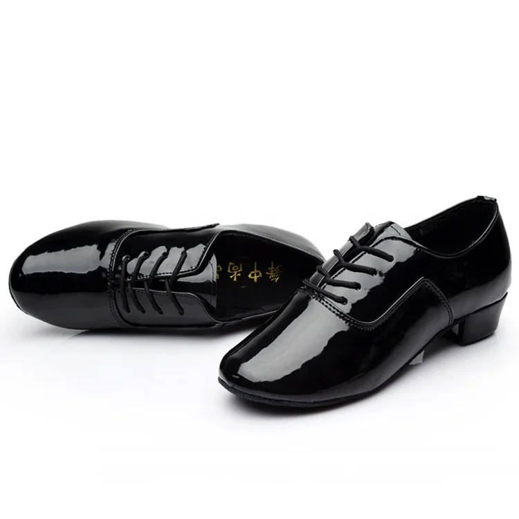 
AY702 PU Leather fashion low heel latin dance shoes for men 