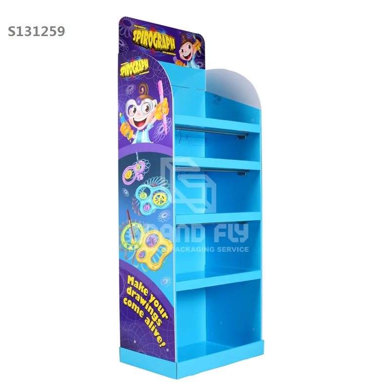 Custom Cardboard Display Stationery POP Display Rack For Selling