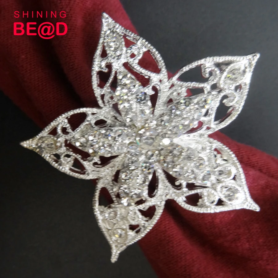 wholesale cheap in bulk wedding souvenir crystal diamond napkin ring