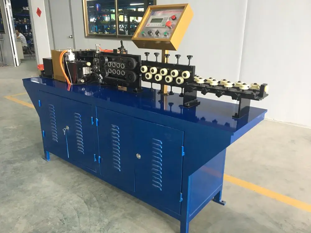 automatic copper pipe straighten and high speed rotary chip less cutting machine