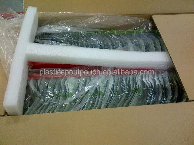 Plastic rail for pouches running in filling machine