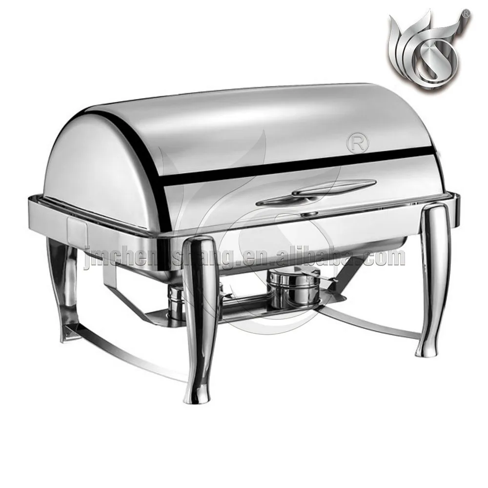 Hot Sale Commercial Food Warmers Ceramic Food Pan 9L Stainless Steel Decorative Fancy Chafing Dish Sets