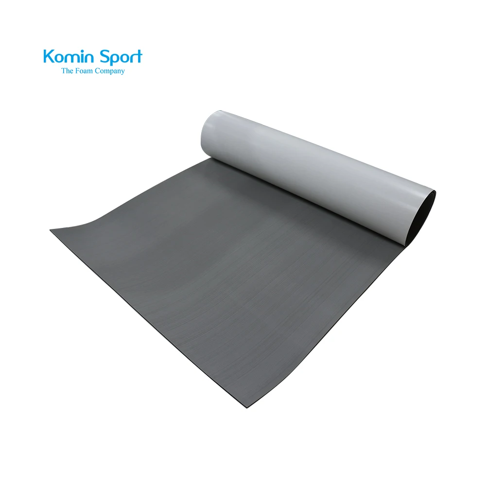 Custom Logo Grey Brushed Marine EVA Foam Deck Mat for Boat Flooring