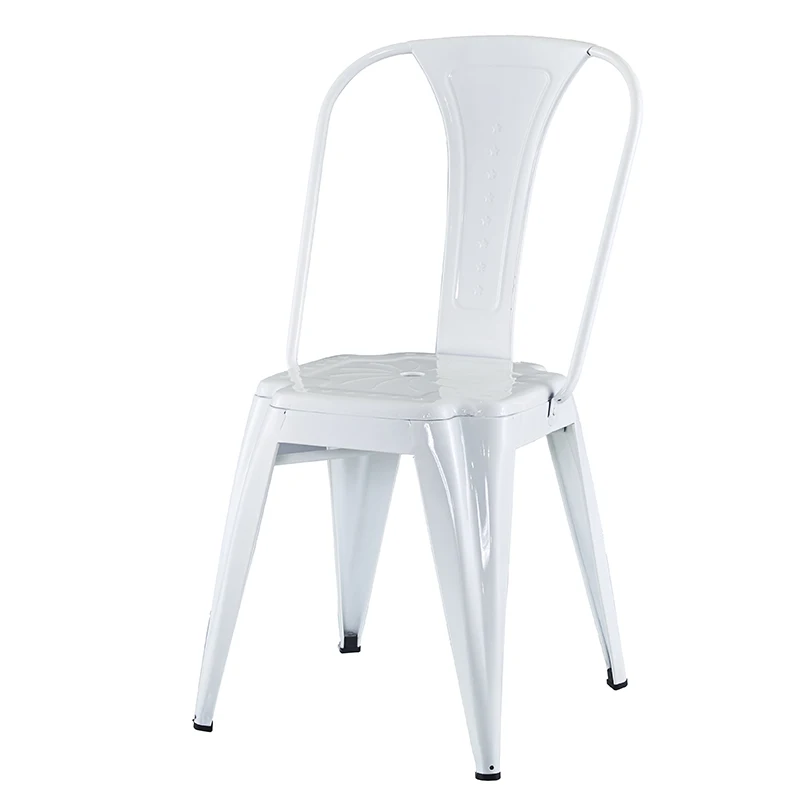 hotel event banquet garden patio vintage black steel church wedding dining metal legs chair