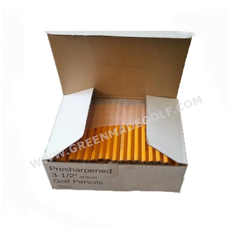 144 Green Half short mini golf score pencil Golf Hexagonal #2 Pencils