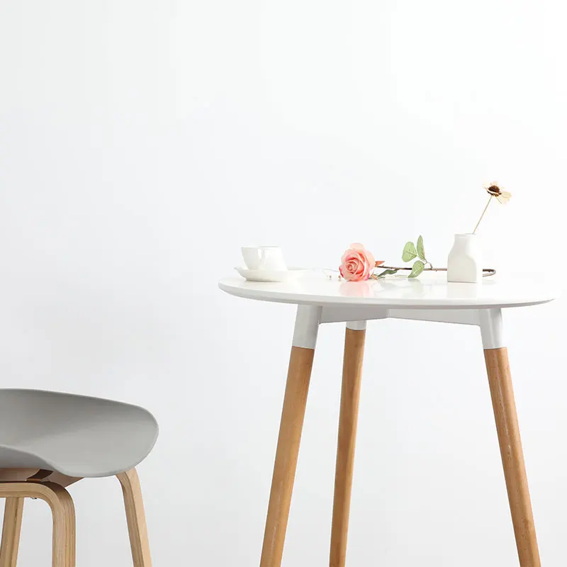 
Stylish solid wooden leg home hotel living room cafe bar furniture modern and useful cheap breakfast pub table 