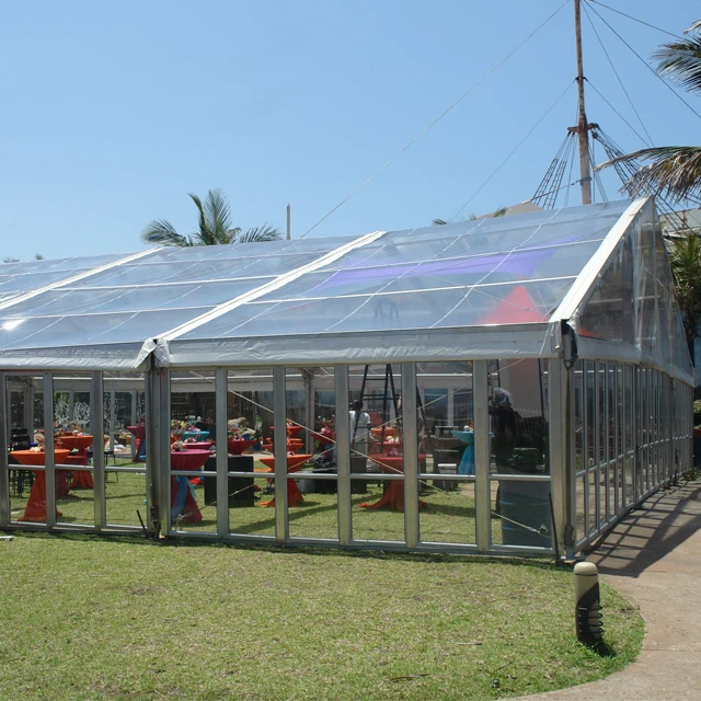 Outdoor transparent 300 people marquee luxury party tent for wedding events