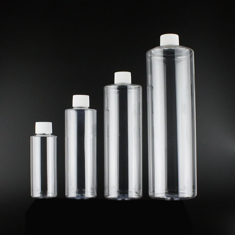 120ml 250 500 1000ml dish washing liquid detergent refill packaging container clear PET round plastic bottles with screw cap