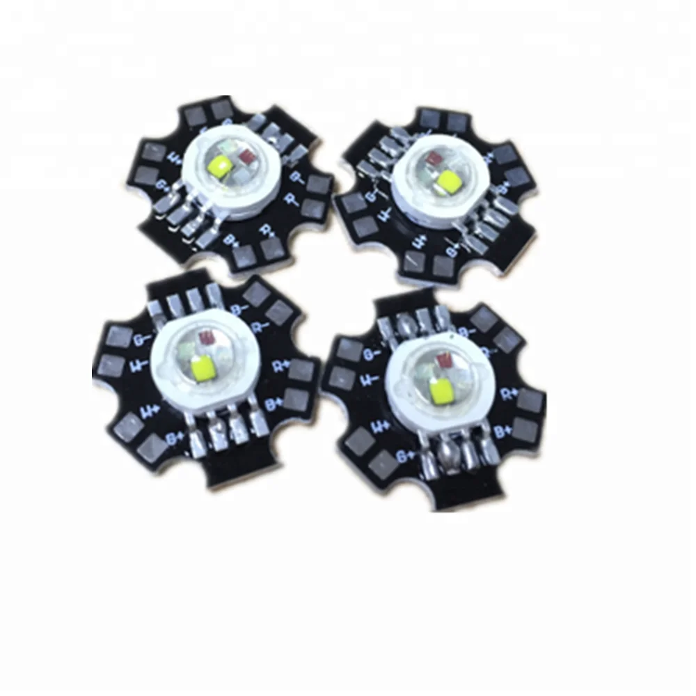 Светодиодная лампа высокой мощности 4 Вт 8 Вт 12 Вт 16 Вт RGBW со звездным радиатором