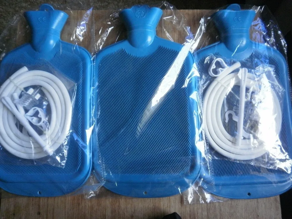 2L rubber enema bag kit hot water bag Douche Kit Enema Kit for Coffee enema