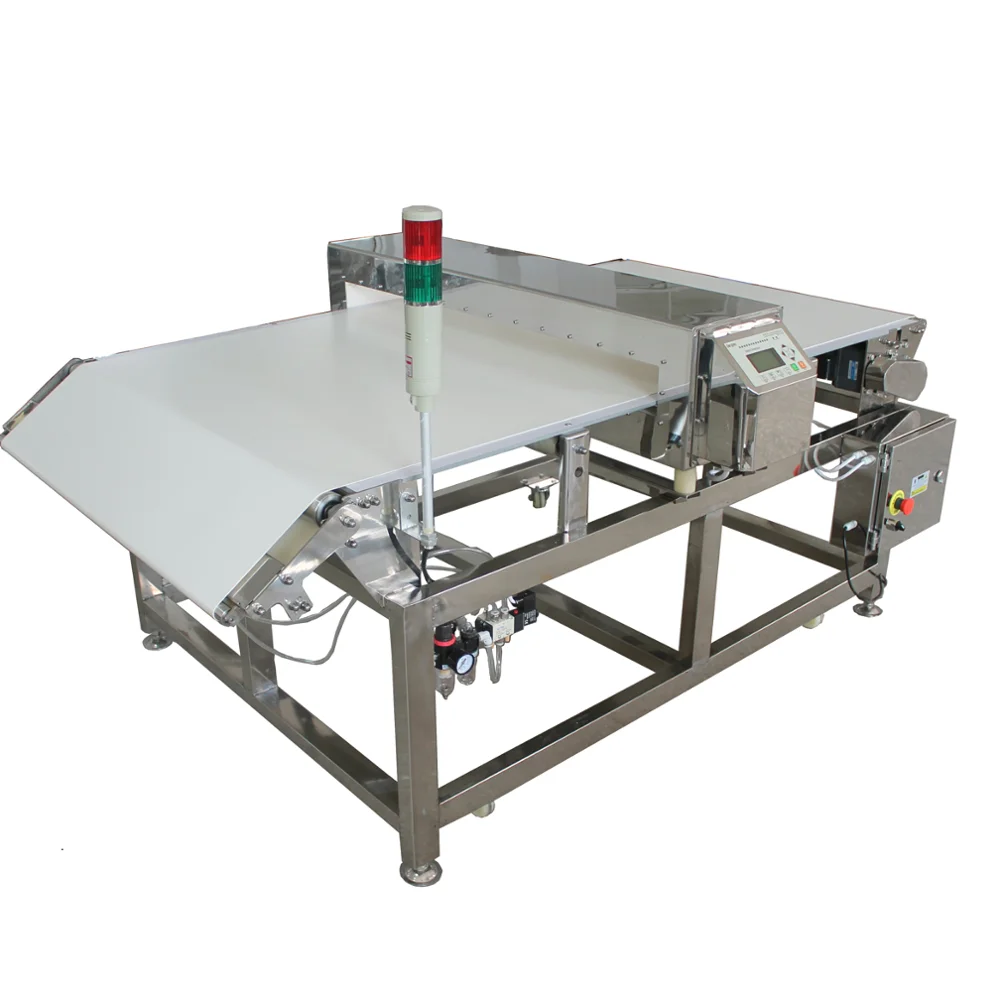 Online fail-safe type alarm metal detector for fishery/spices/food additive/condiments/pharmaceutical/health care products etc JZD-300A