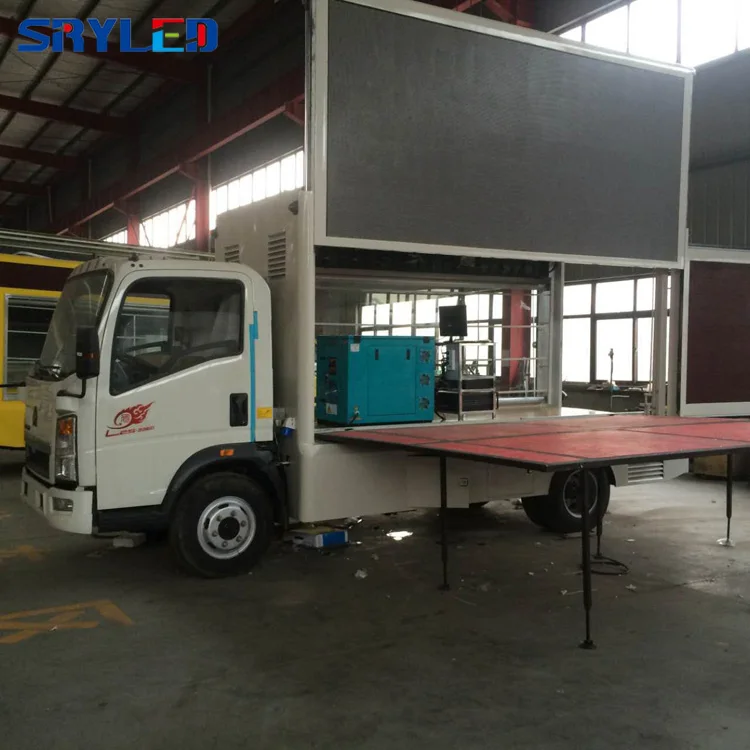 P6 Pantalla Exterior Mobile Led Sign Poster Outdoor Waterproof Digital Panel Trailer Led Display