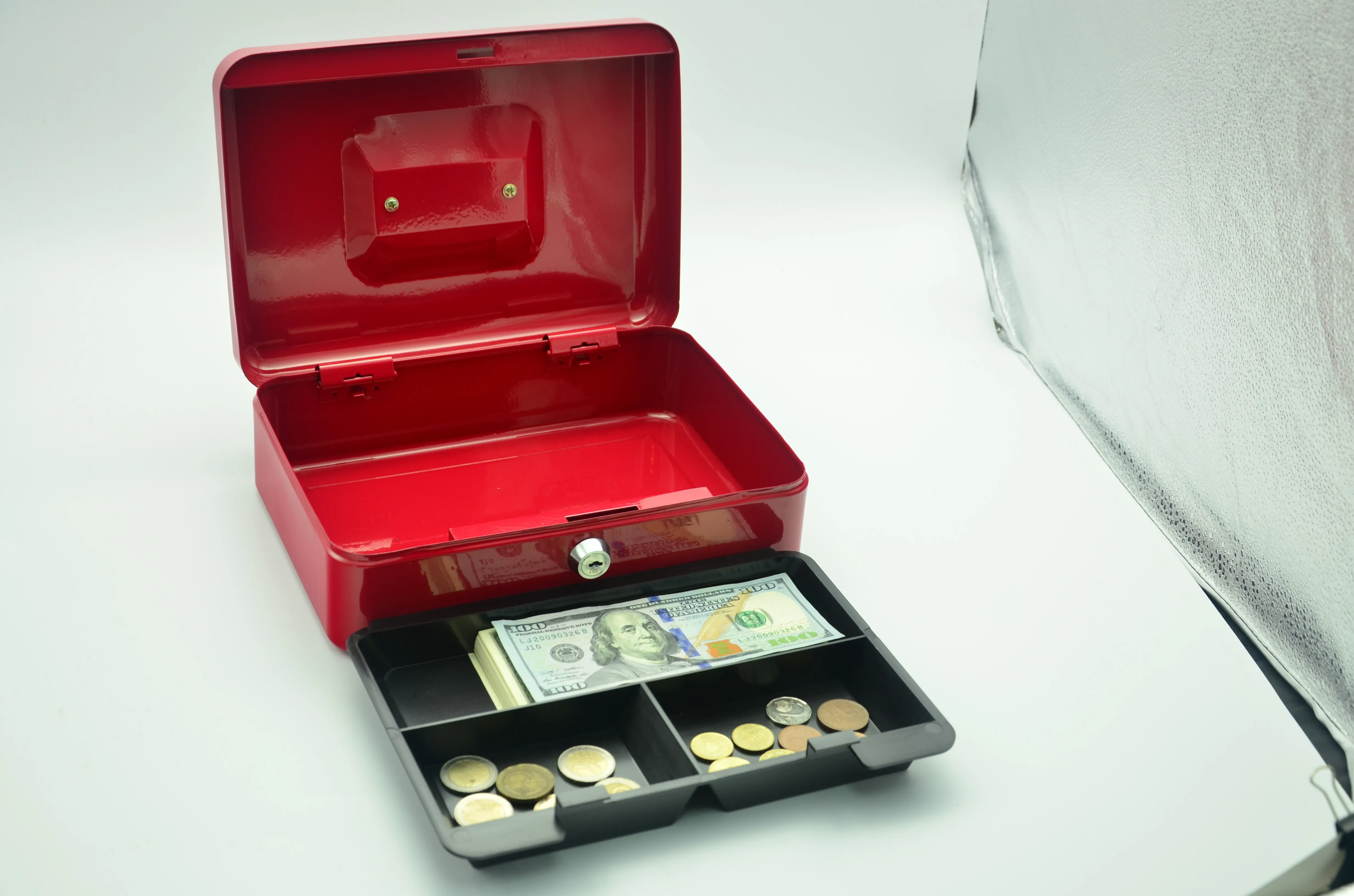 
Портативный мини металла cash box 