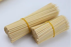 Heat Resistant disposable bbq skewer round sticks Round Kebab Bbq Bamboo Sticks