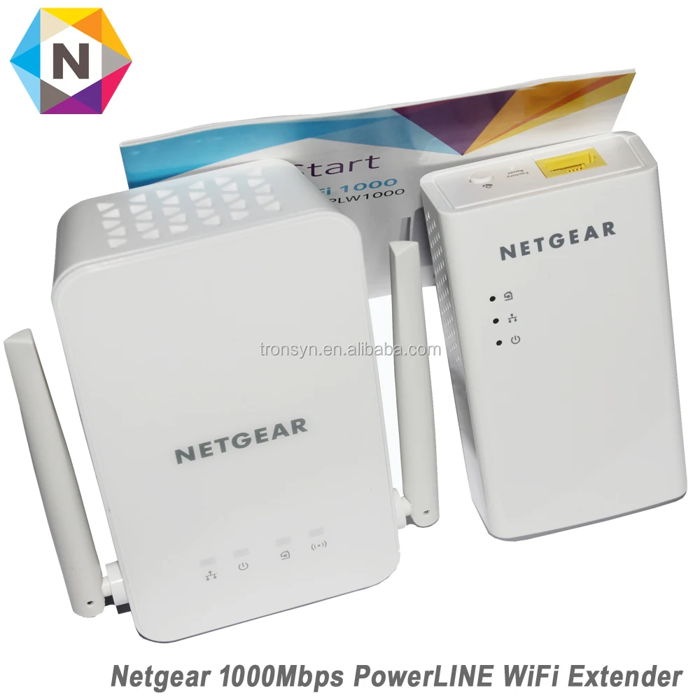  Netgear PowerLINE PLW1000 Bridge 802.11B/G/N/AC Wall Pluggable With 1000