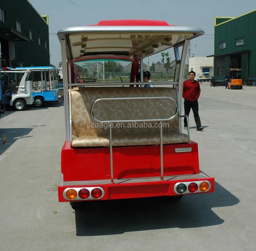 14 seats electric sightseeing bus EG6158K zoo shuttle for sale