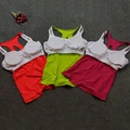 Sport bra top training bra Breathable Women Yoga Top Shirt Bra Padded Wire free inserts Yoga