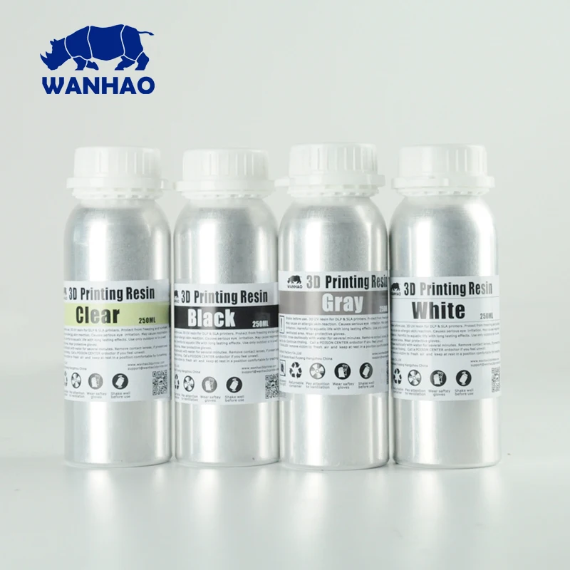 3D Printer Resin For DLP SLA 3D Printer, Wanhao 405 NM UV Resin With New Packing Aluminium Bottle, 1000ml/bottle