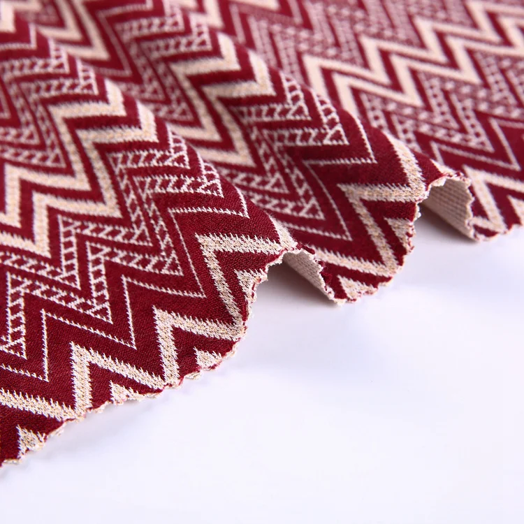 Новейшая трикотажная жаккардовая ткань, полиэстер, эластан, вискоза, онлайн образцы