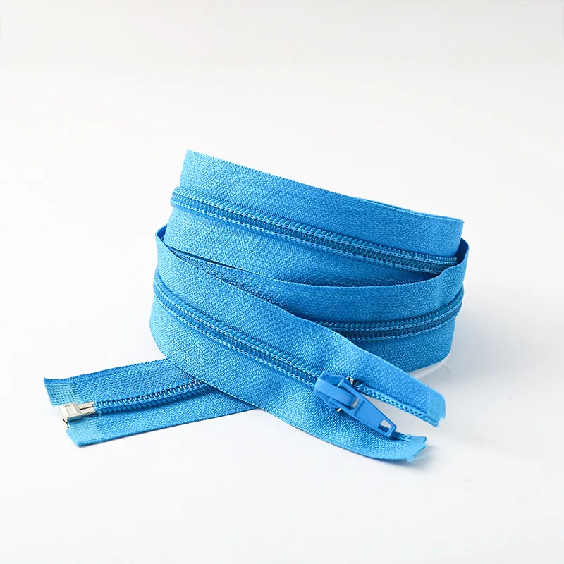 
#5 open end auto lock nylon zipper and zips for clothes cremallera de nylon 60cm 65cm 70cm 75cm 