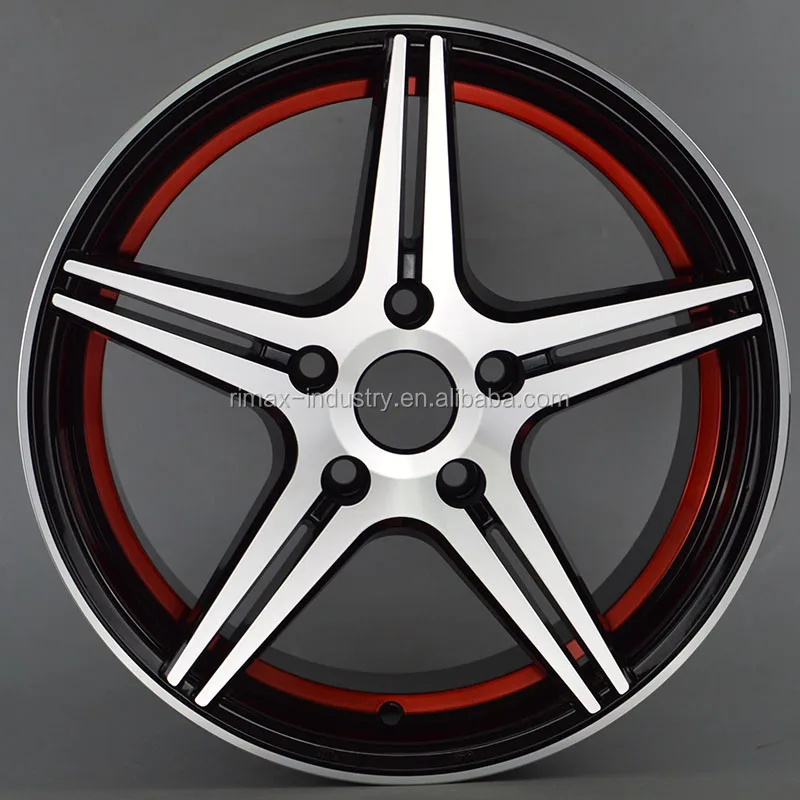 roda llantas aros para autos 14 15 16 rines 17 pulgadas 4 huecos 4x100 5x100 4x114.3 5x114.3 aftermarket car alloy wheels