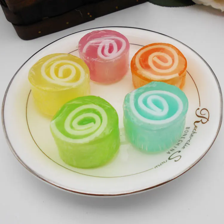 Sweet Funny Mini Colors Factory Low Price Body Skin Care Raw Material Exfoliating Candy Soap