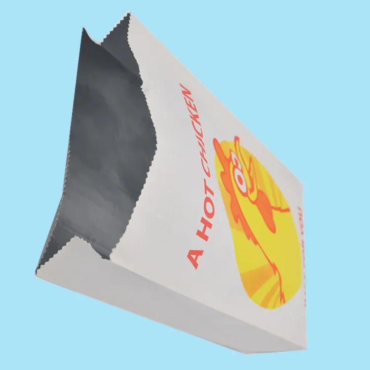 Paper Bag Aluminum Foil Kraft Paper Bread Bags Customized Recycled Kraft Paper Bag for Fast Food Take Away Flexo Printing Accept