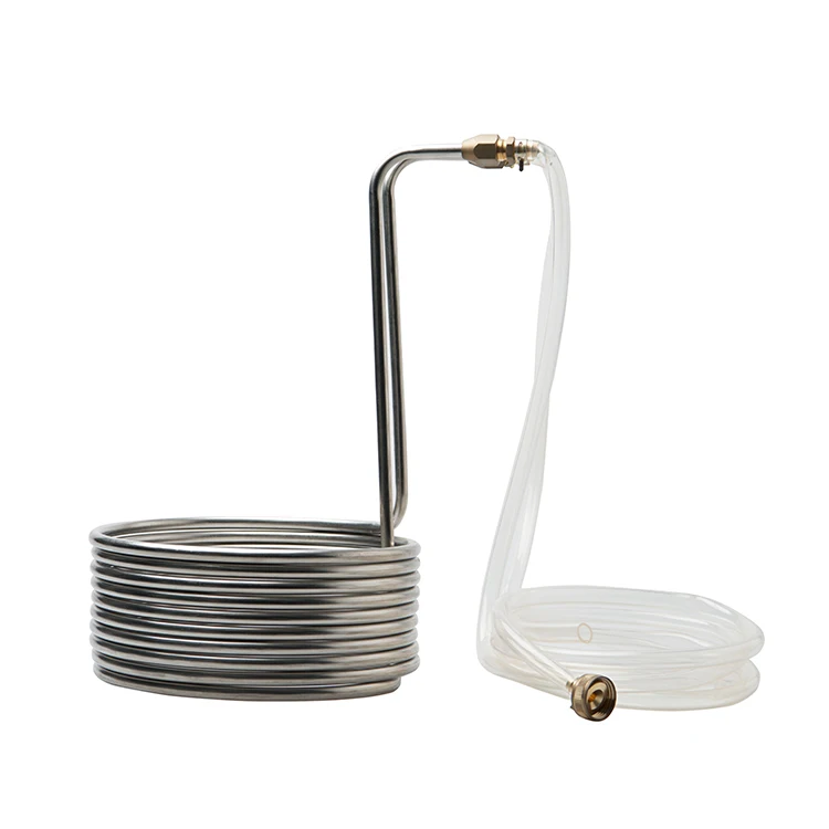 
Economical custom design 18/8 food grade wort chiller high efficiency stainless steel immersion chiller 